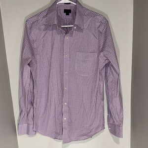 J. Crew Reimagined Purple Gingham Men's Shirt. Size M.